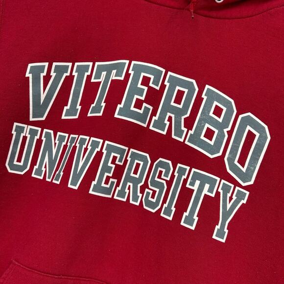 Men's Red Champion Viterbro University Hawks Hoodie Sweatshirt Size Medium - Picture 3 of 6